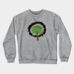 Tree of Life with singing blackbird Crewneck Sweatshirt